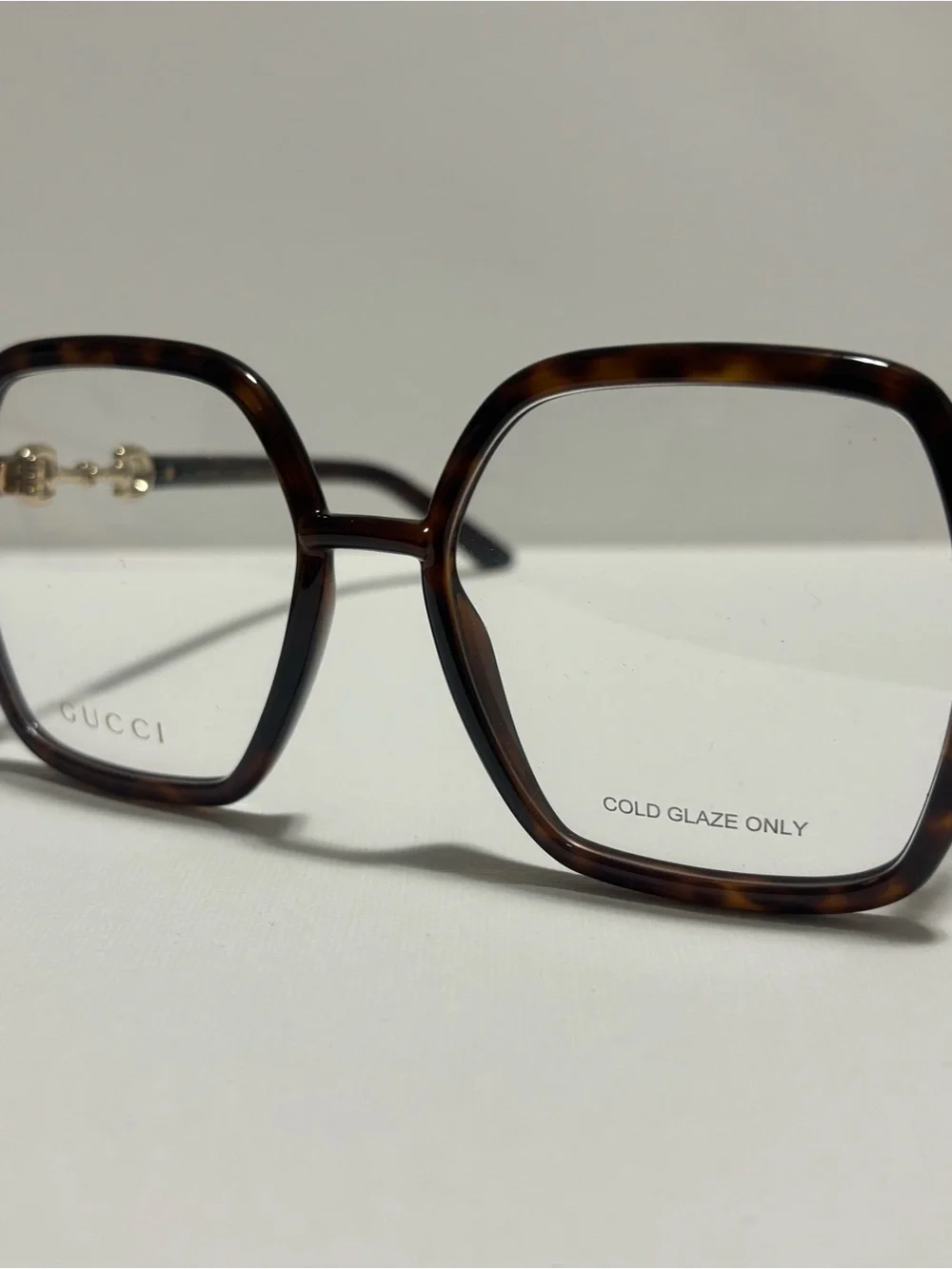 Gucci Brown Tortoiseshell Hexagonal Women's Optical Glasses